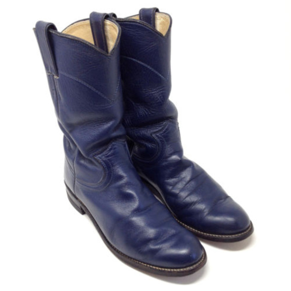 navy blue cowboy boots